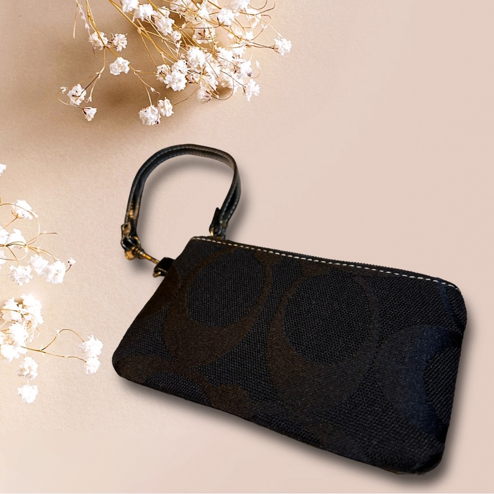 Coach Black Wristlet - Picture 1 of 4